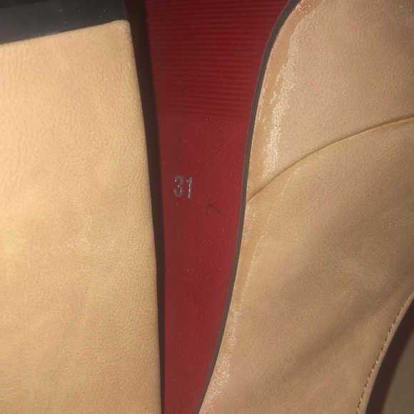 Light cream brown.  Sexy, high heeled platforms. - Picture 6 of 6